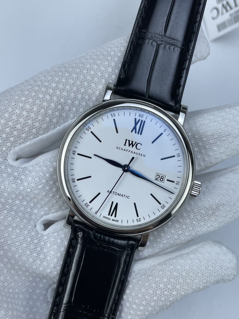 (준비완료/특급배송)NO.2545/V7공장 포르토피노 화이트다이얼 로즈골드 150주년 악어스트랩