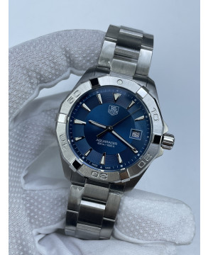 (준비완료/특급배송 )NO.2573/신공장 태그호이어 아쿠아레이서 300M 쿼츠 스틸 블루다이얼